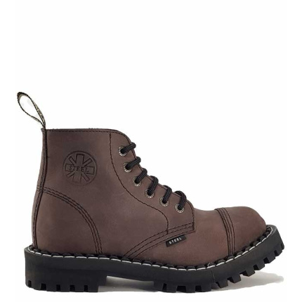 cizme steel boots poluduboke 6 poci brown 1