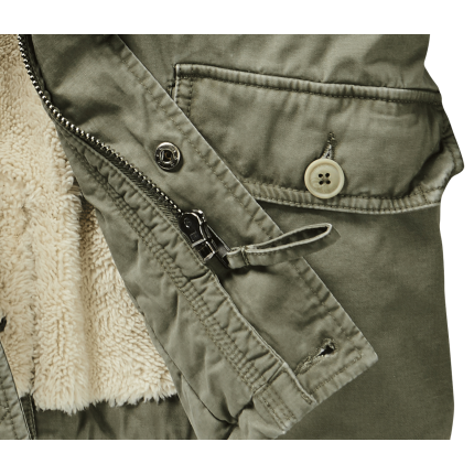 muška jakna brandit britannia zimska winter sa krznenom postavom