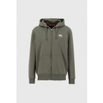 duks basic zip hoody sl 118342 dark olive 1