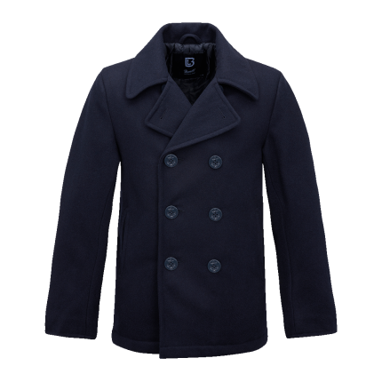 brandit pea coat navy