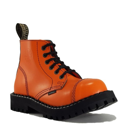 cizme steel boots poluduboke 6 poci orange 1