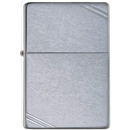 Zippo Vintage with Slashes Street Chrome Pocket Lighter #267 2