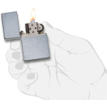 Zippo Vintage with Slashes Street Chrome Pocket Lighter #267 4