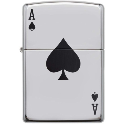 Zippo 24011 Ace of Spades hromirani upaljač visokog sjaja 2