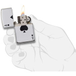 Zippo 24011 Ace of Spades hromirani upaljač visokog sjaja 4