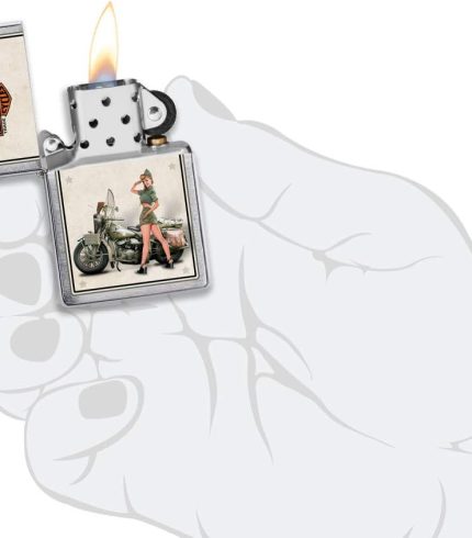 upajac zippo harley davidson wwii army pinup 2