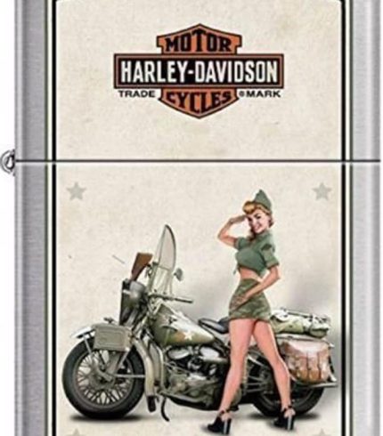 upajac zippo harley davidson wwii army pinup