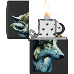Zippo 53226 Linda Picken Lighter wolf 2