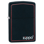 upaljac zippo matte black red 2