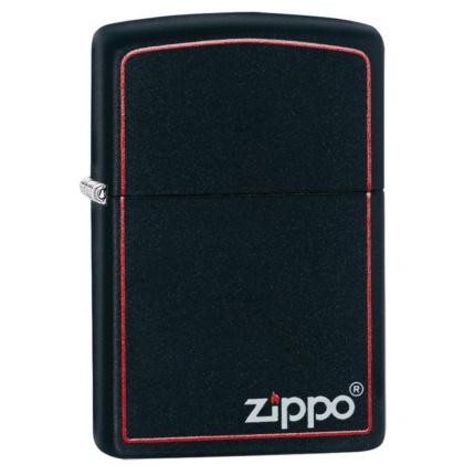 upaljac zippo matte black red 2